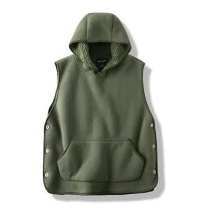 Black Oak Fleece Hooded Vest