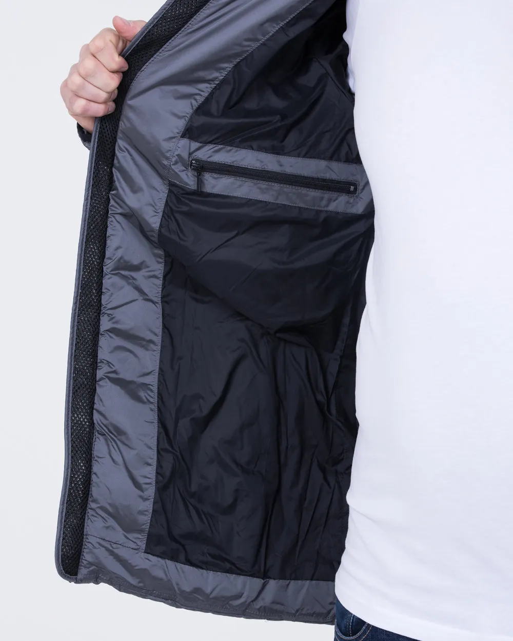 Cabano Tall Adjustable Puffer Jacket (graphite)