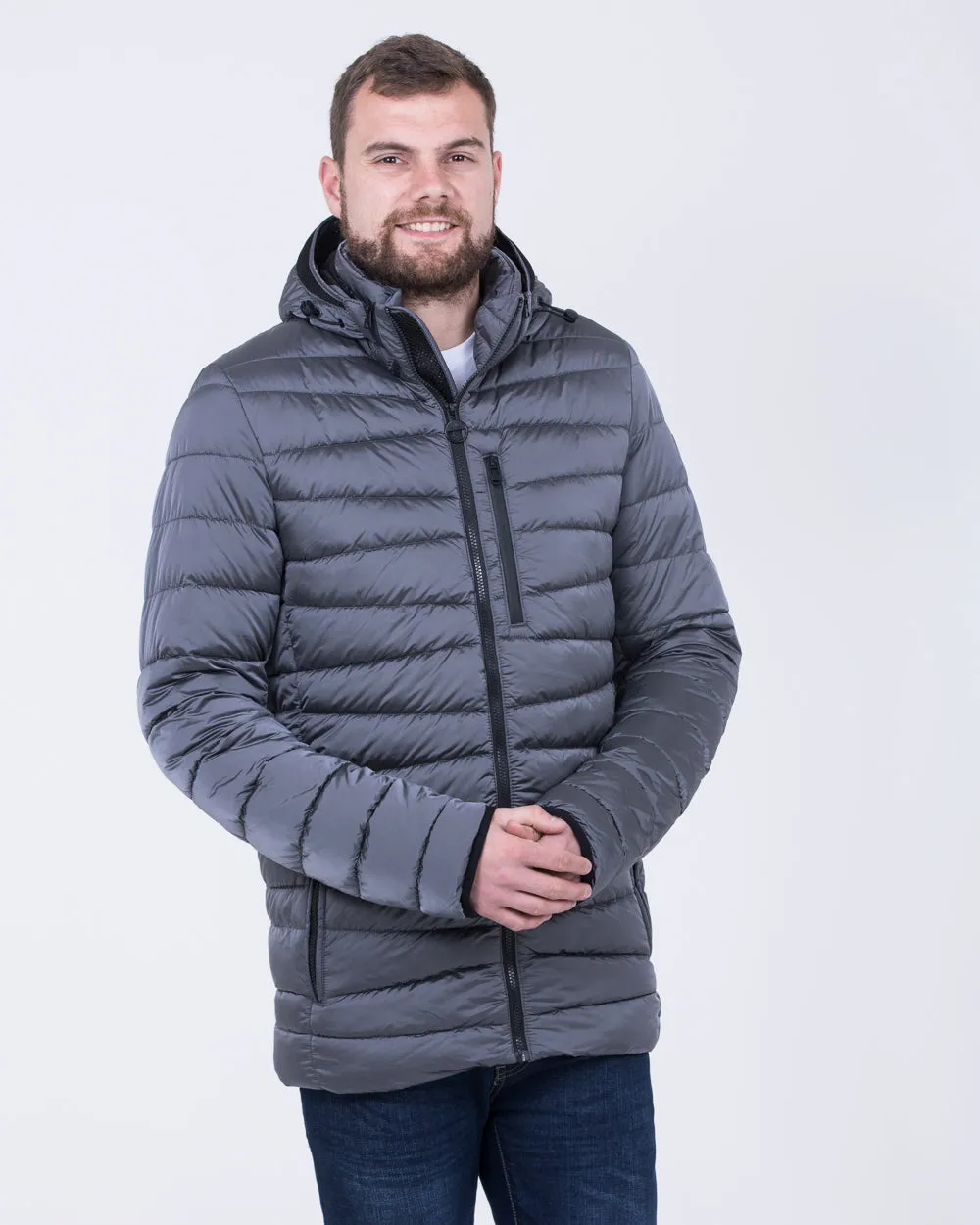 Cabano Tall Adjustable Puffer Jacket (graphite)