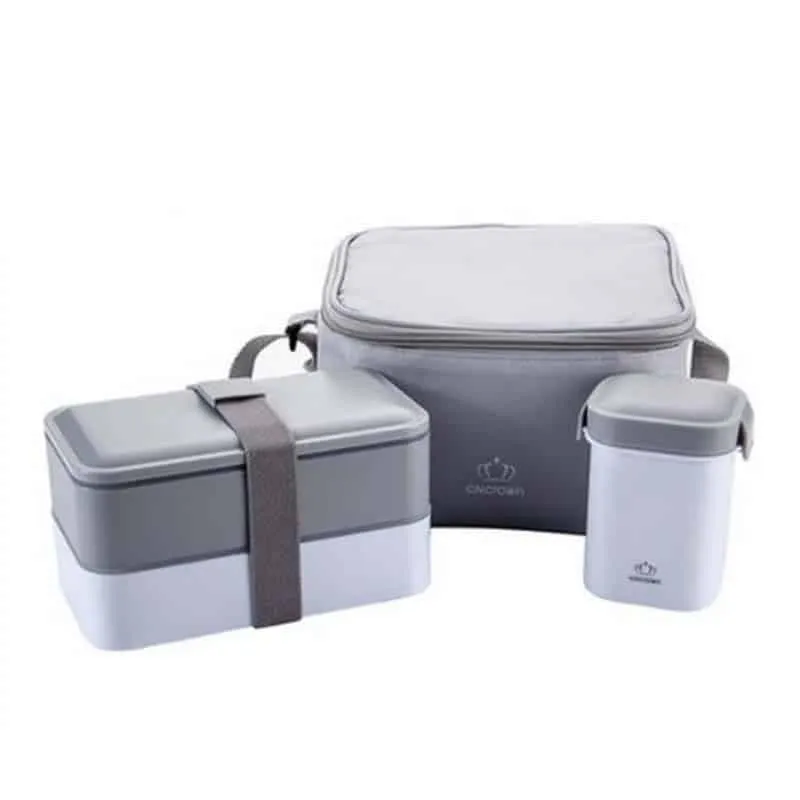Convenient Portable Eco-Friendly Plastic Lunch Set