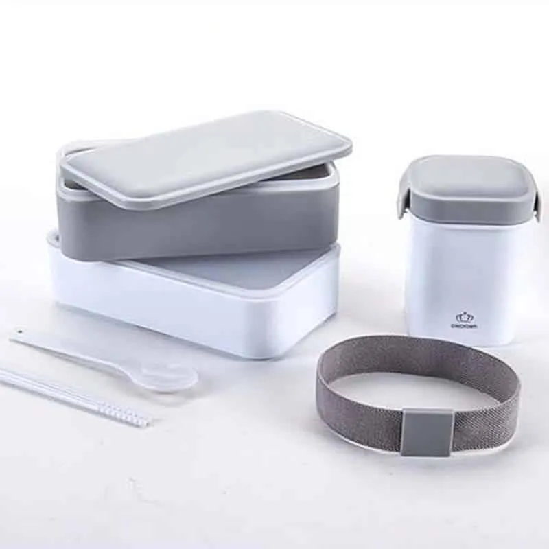Convenient Portable Eco-Friendly Plastic Lunch Set