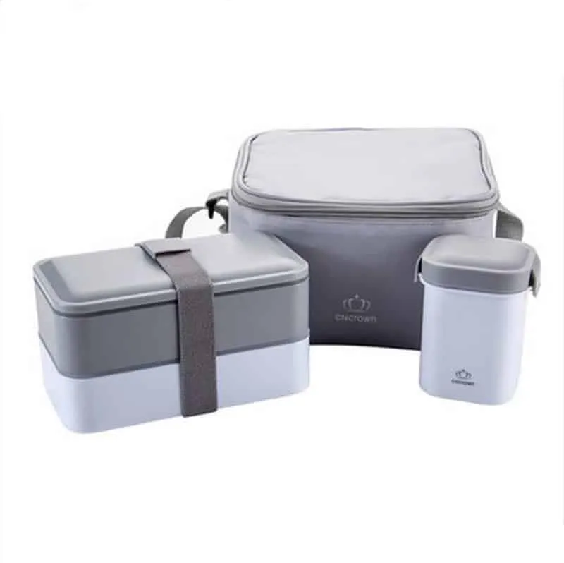 Convenient Portable Eco-Friendly Plastic Lunch Set