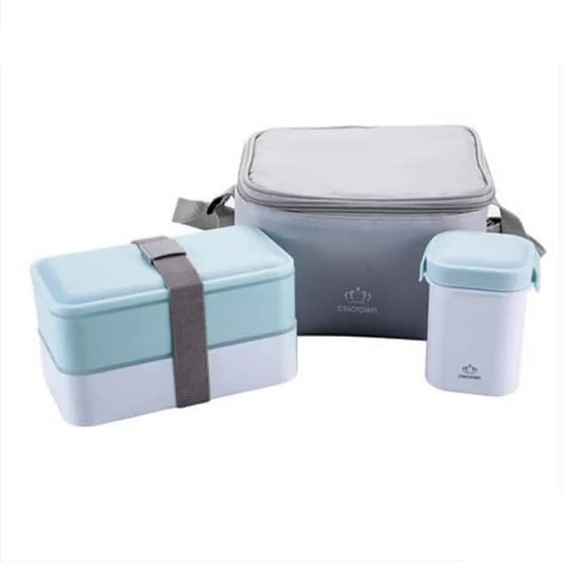 Convenient Portable Eco-Friendly Plastic Lunch Set