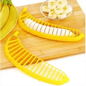 Cute Convenient Eco-Friendly Plastic Banana Slicer
