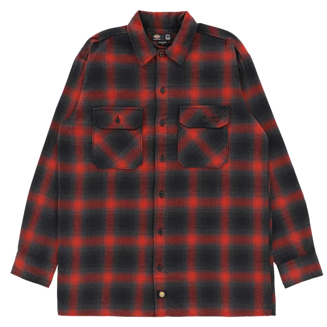 Dickies - Dickies X Spitfire Flannel Shirt (Red Ochre)