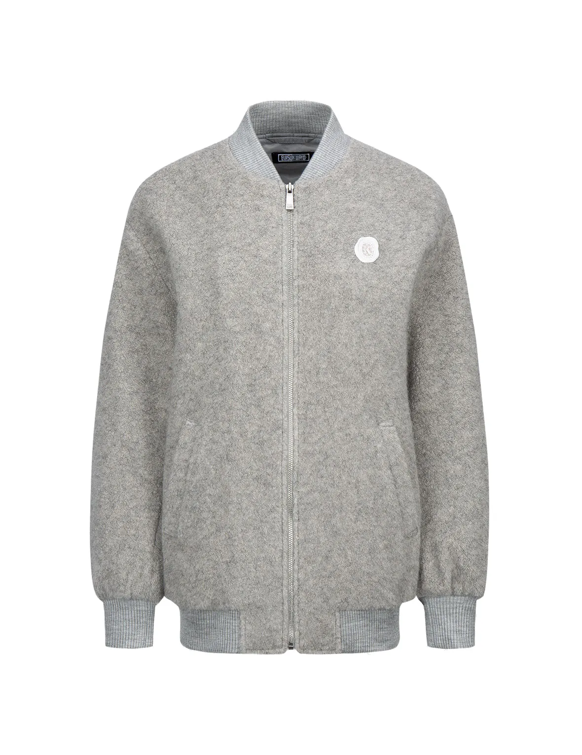 Fur Seagull Insert Padded Sherpa Bomber Jacket