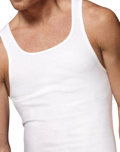 Goza Cotton A-Shirt Undershirt Tank Tops for Men (3 Pack)