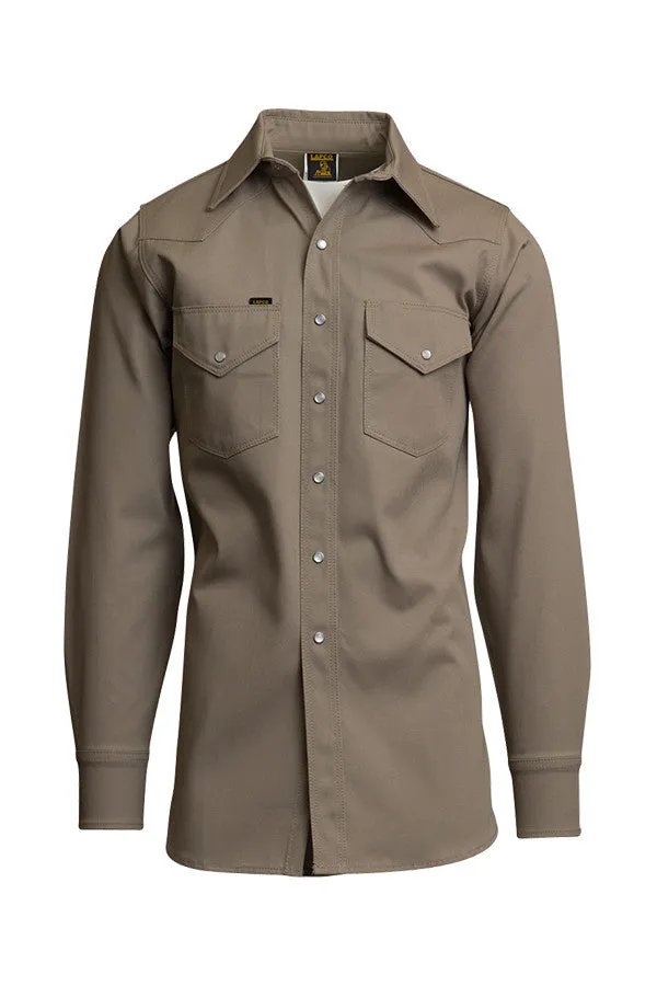 Heavy-Duty Welding Shirt | Non-FR Khaki | LAPCO