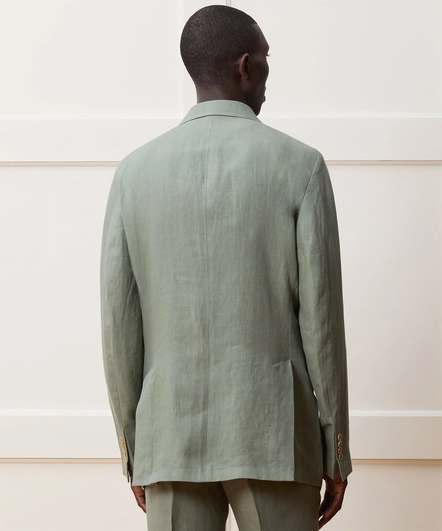Italian Linen Double-Breasted Jacket