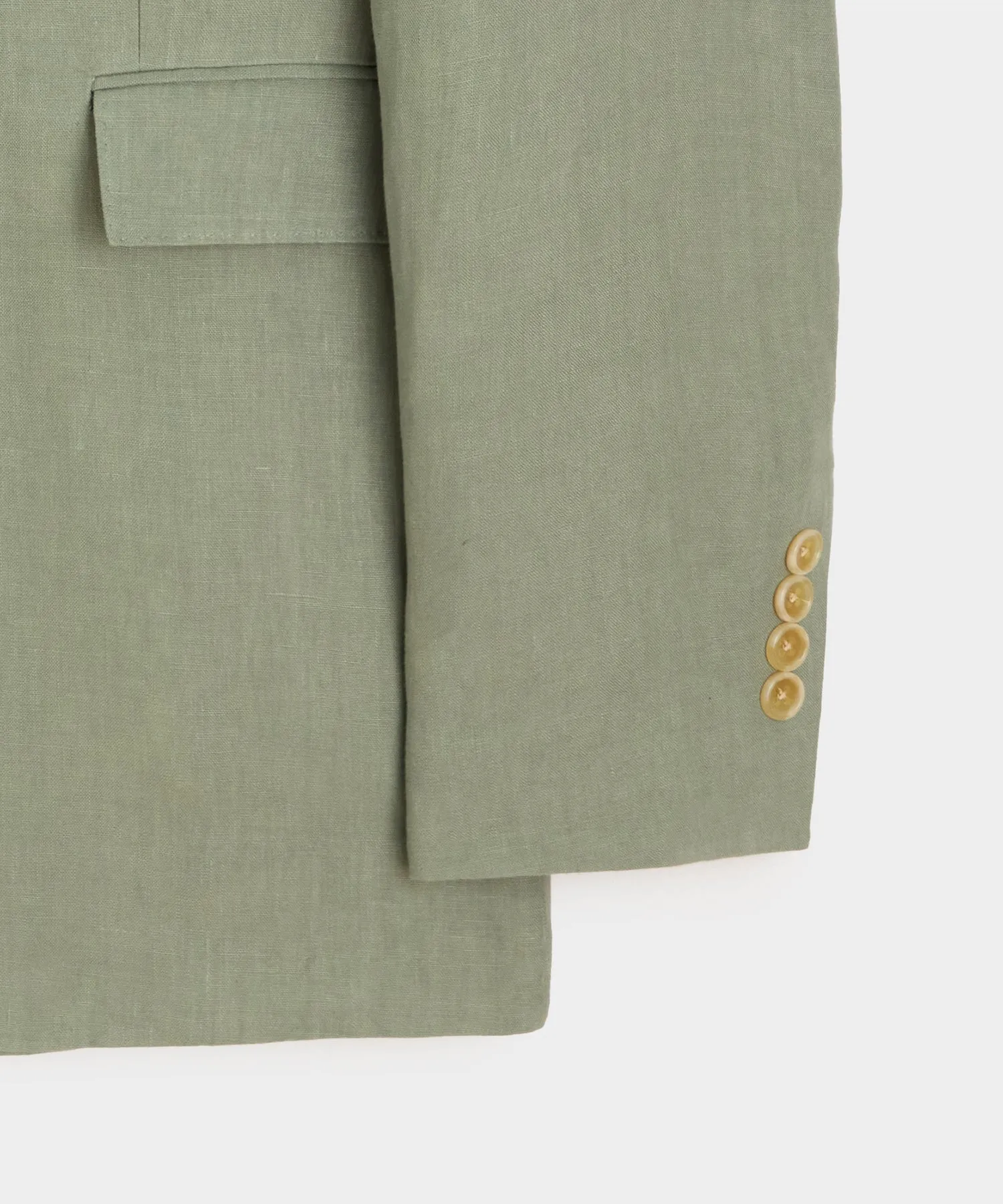 Italian Linen Double-Breasted Jacket