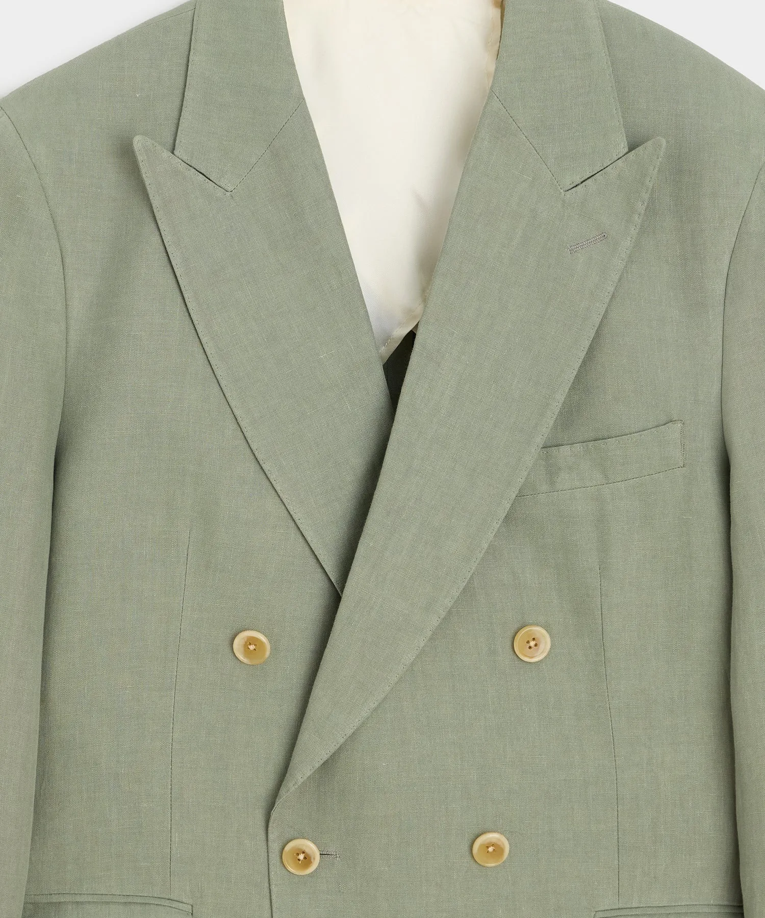Italian Linen Double-Breasted Jacket