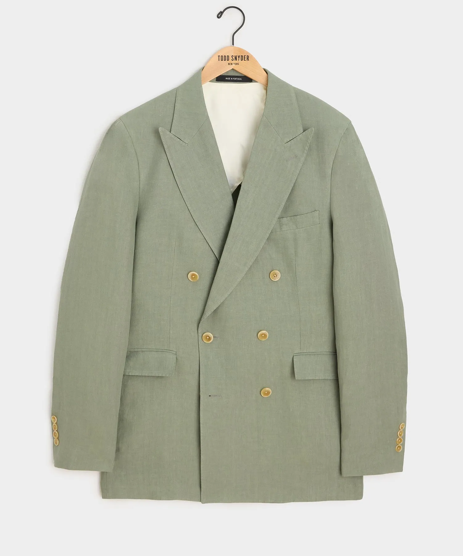 Italian Linen Double-Breasted Jacket