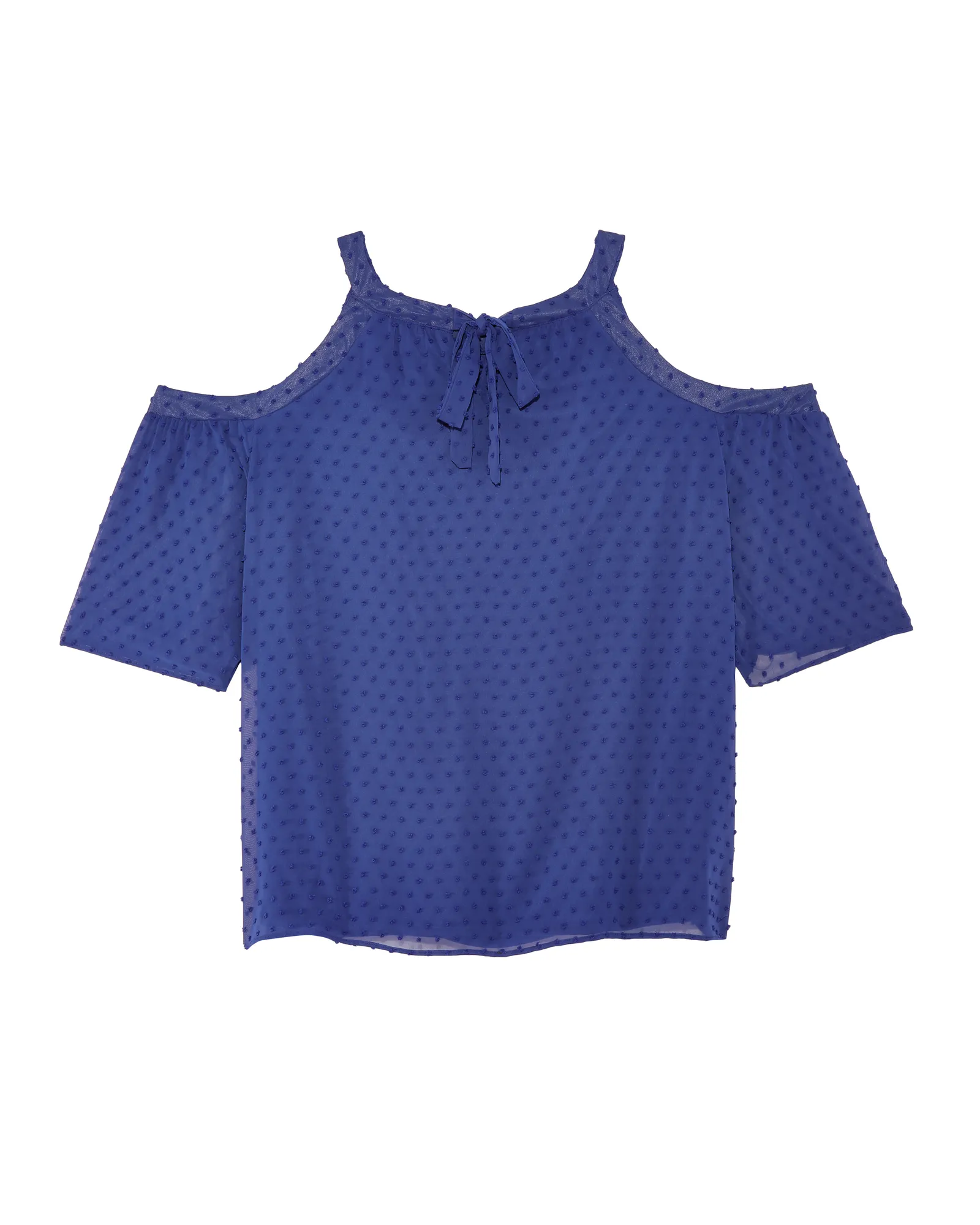 Mai Halter Neck Cold Shoulder Blouse | Royal Blue