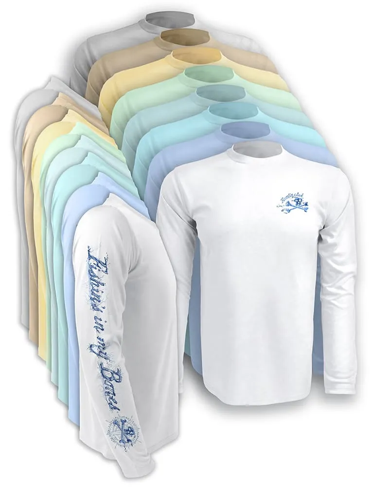 Men's Tail Walking Bass Fishing Shirt by Rattlin Jack | UV Protection | Long Sleeve | Performance Polyester Rash Guard |