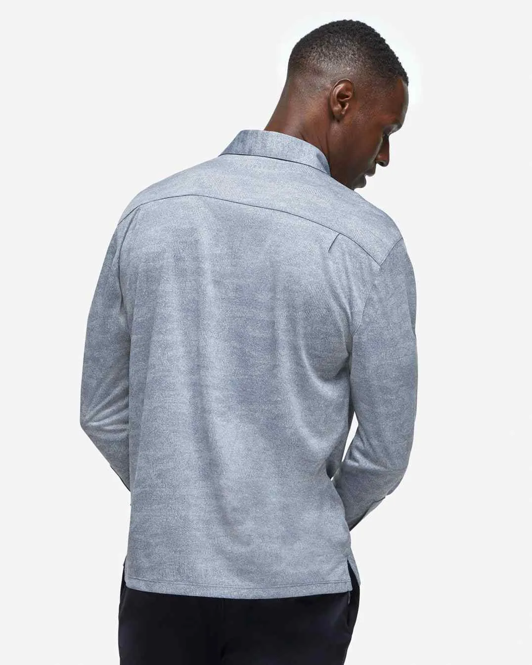 Monaco Long Sleeve Button Down - Navy