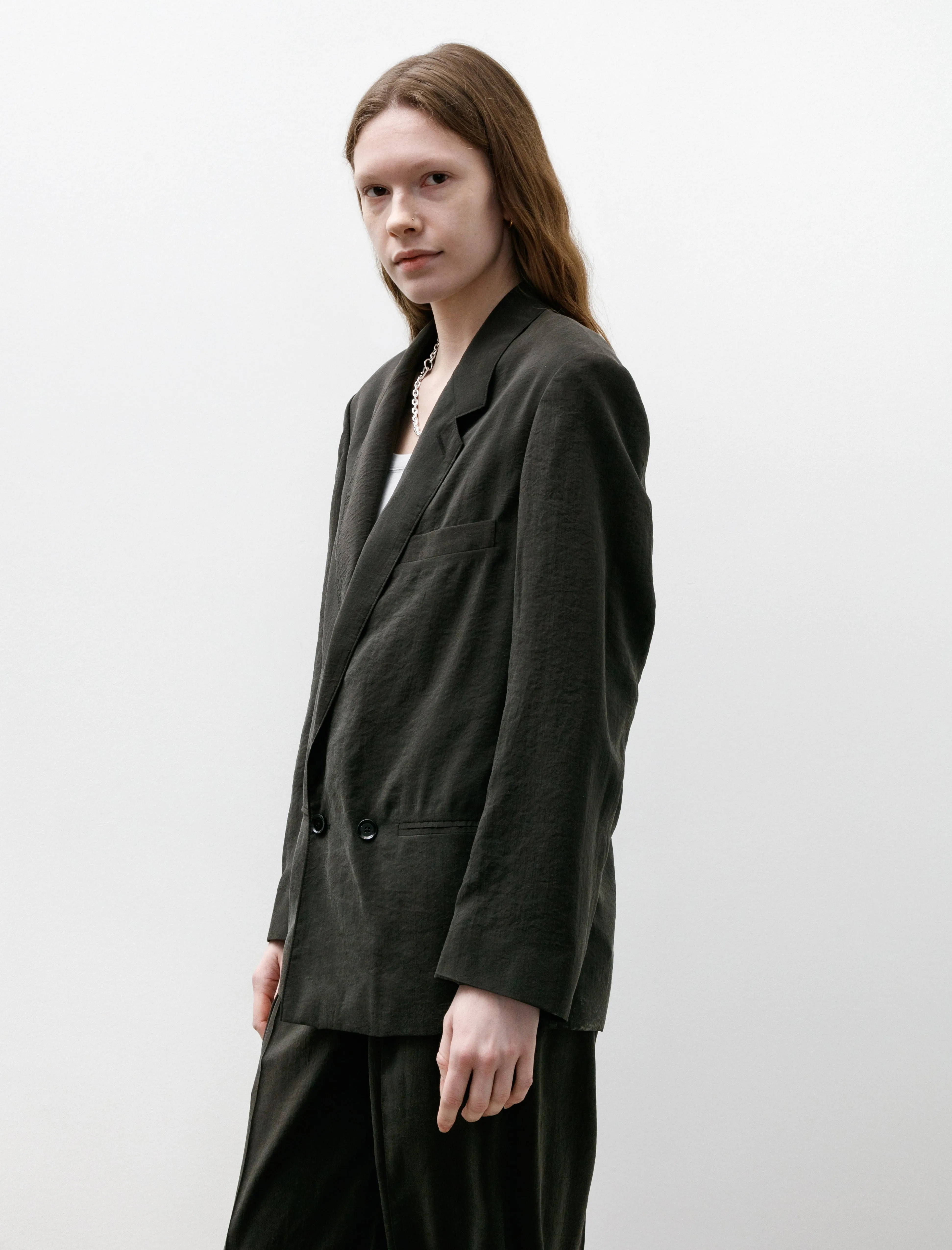 Soft Tailored Jacket Dark Espresso
