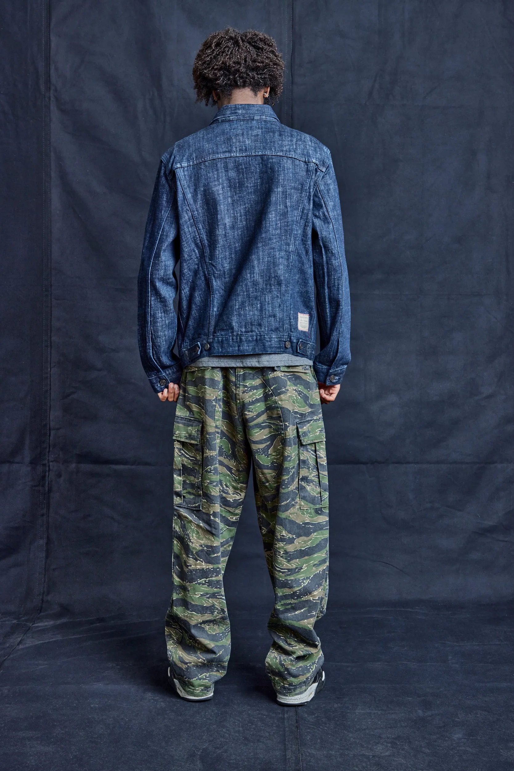 Tiger Stripe Cargo Trousers