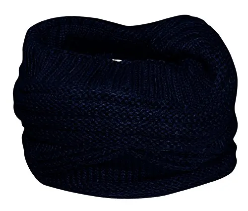 Trendy and Warm Zig Zag Crochet Knit Convertible Beanie Neck wear