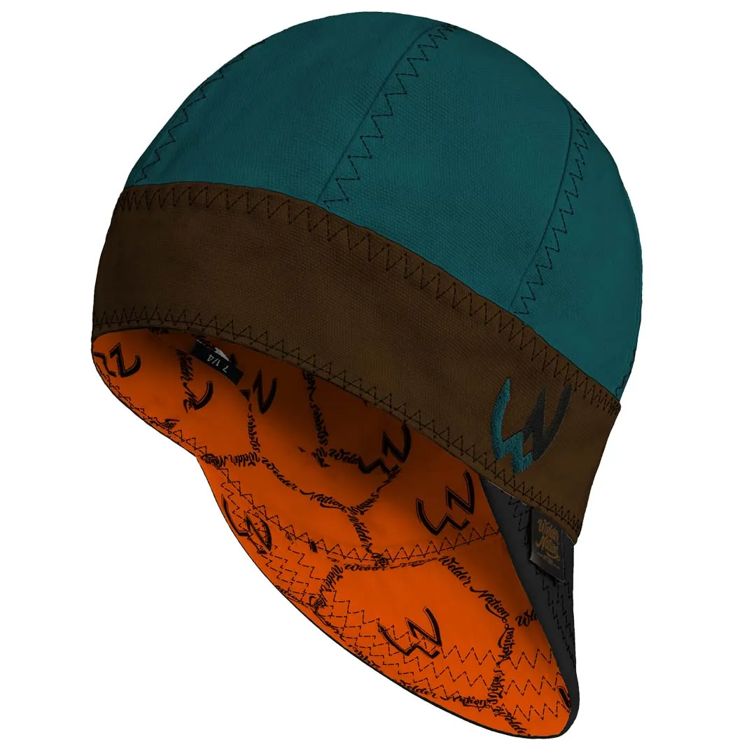 WelderNation The Remington Tan/Black/Orange Welding Beanie